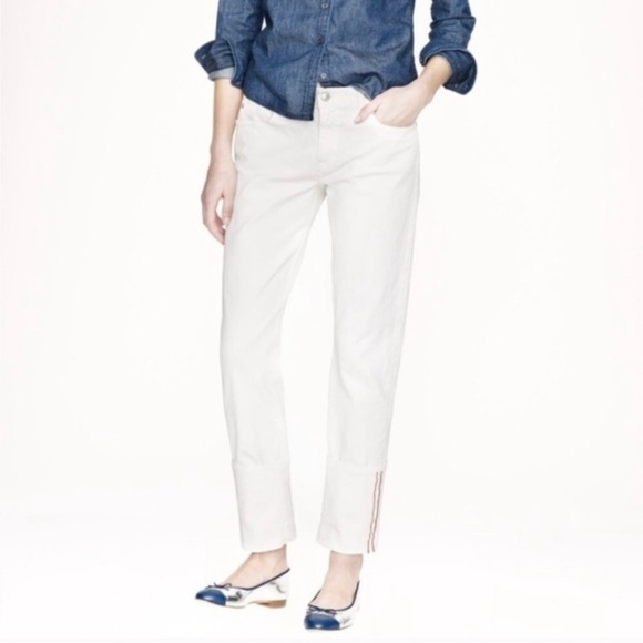 J Crew Point Sur Slim Stacker Japanese Selvedge Jean in Marshmallow Size 25 - Picture 3 of 11